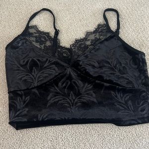 Super cute velvet going out top